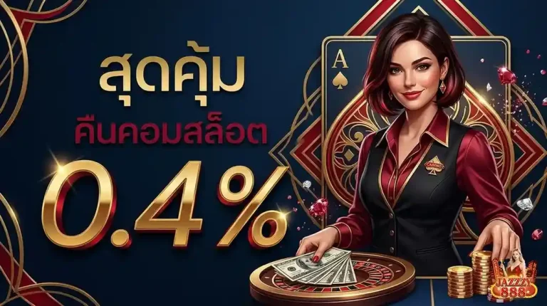 jazzzy888 โปรโมชั่น คืนคอมสล็อต